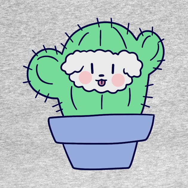 Fluffy Dog Face Cactus by saradaboru